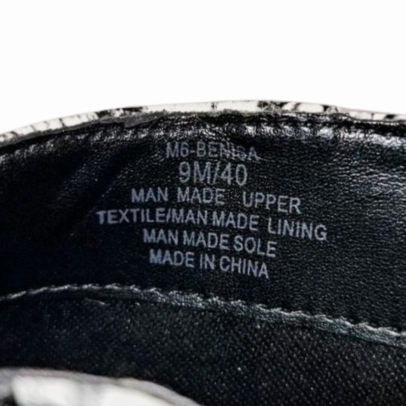 Mix No 6 Snake Print Ankle Boots Heel 9M White Black Faux - Picture 7 of 7